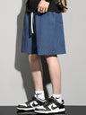 Loose-fit Straight-fit Five Points Denim Shorts