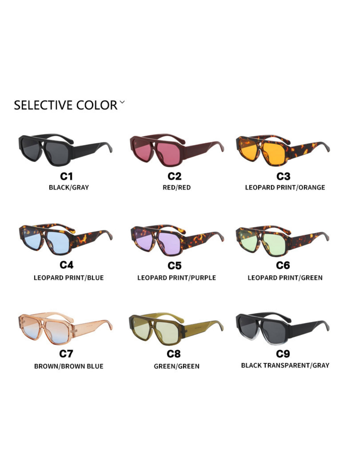 Full-frame Square Sunglasses