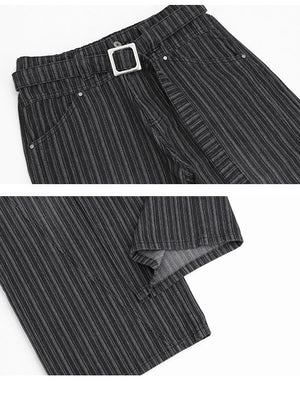 Stripes Leisure Straight Loose Pants