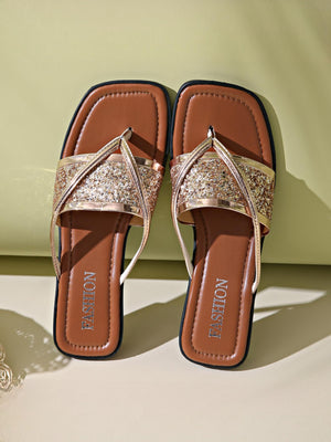 Sequined Flip-flops