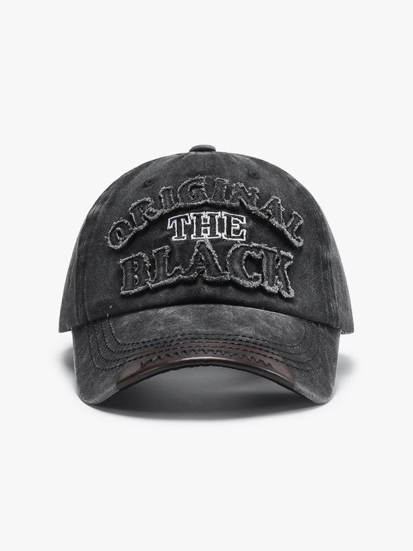 Distressed Embroidery Letter Baseball Caps