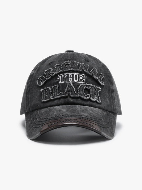 Distressed Embroidery Letter Baseball Caps