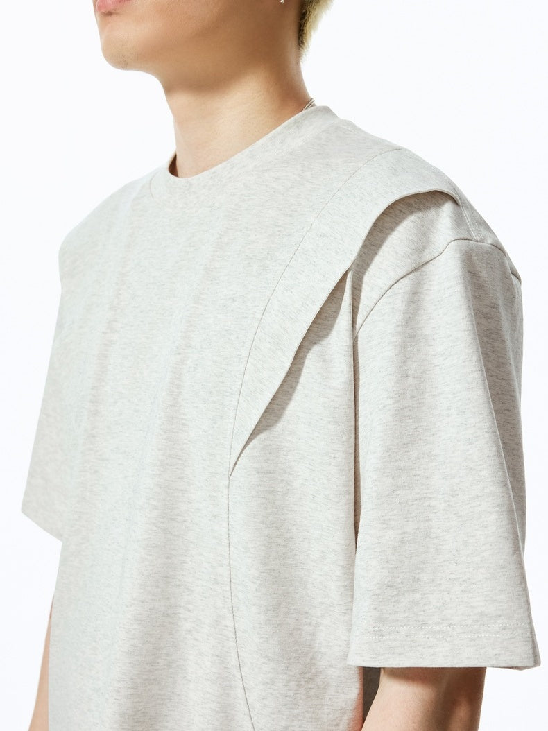 Deconstruction Splicing Cooling Sensation T-shirts