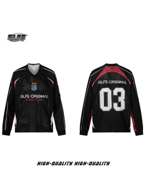 Atmungsaktive Patchwork-T-Shirts mit Farbblockmuster