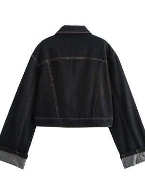 Regular Pocket Decoration Denim Jacket