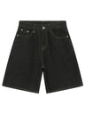 Retro Five Points Loose-fit Leisure Denim Shorts