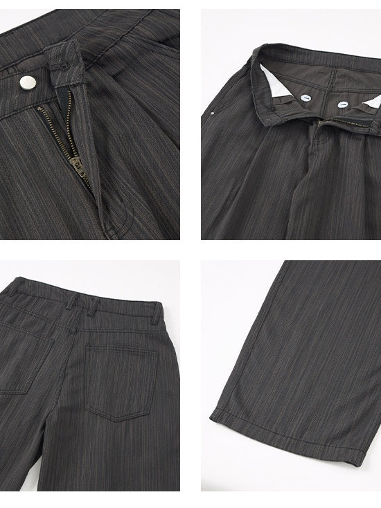Liber Autumn Men's Color matching Stripes Pants