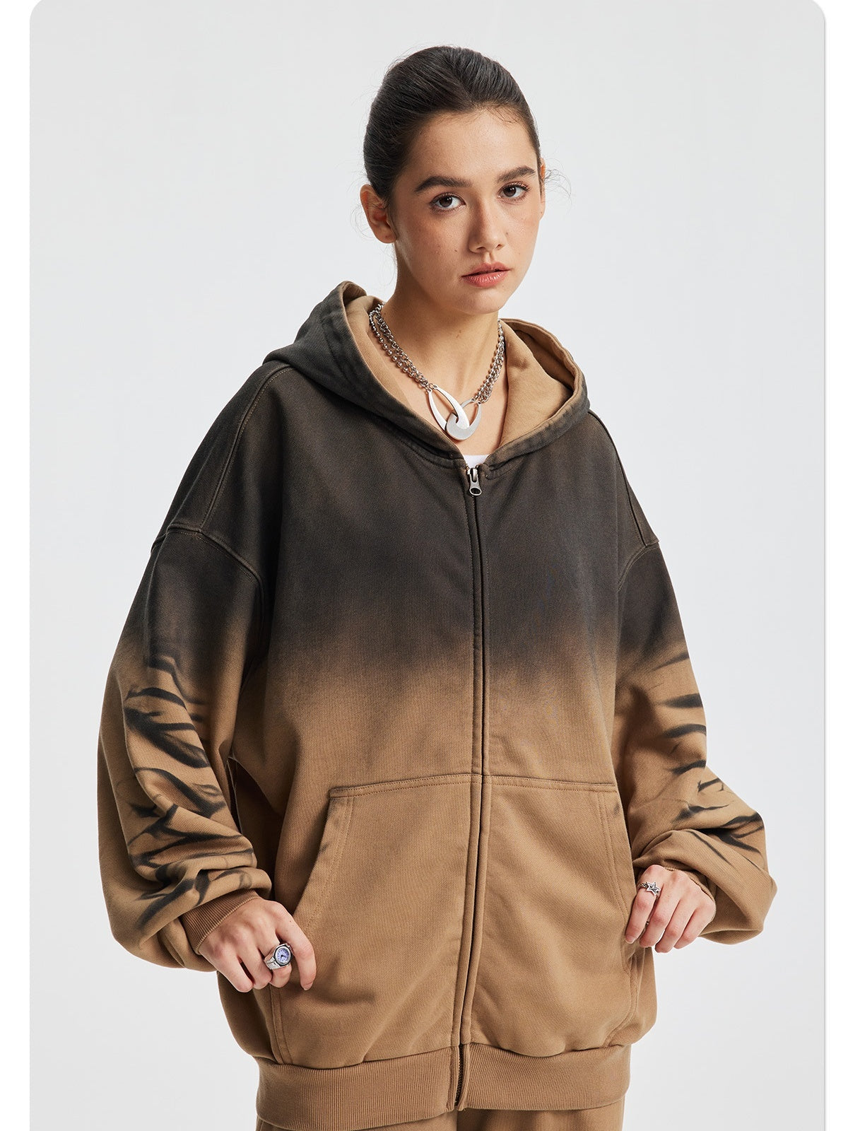 Tie-dye Hoodie Jacket