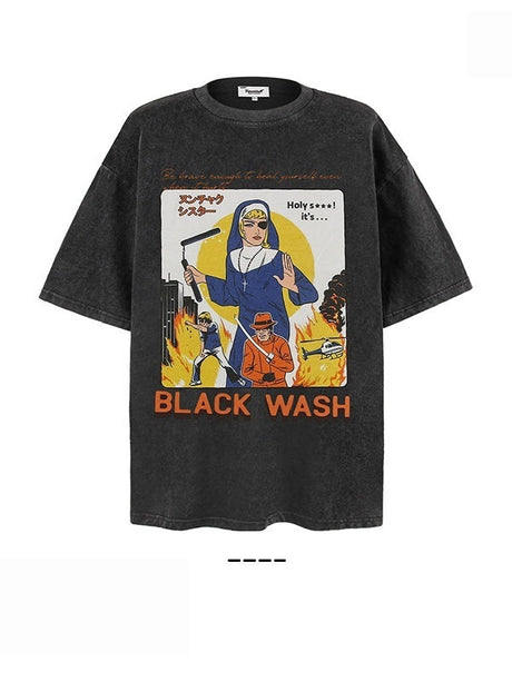 Liber Summer Neutral Printed Cartoon T-shirts