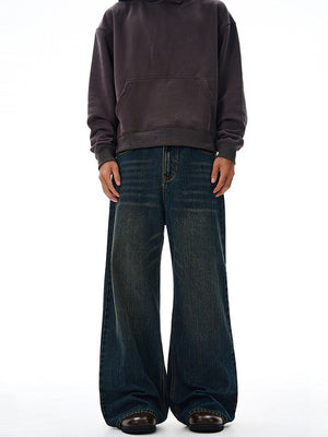 Liber Autumn Men's Pocket decoration Jeans