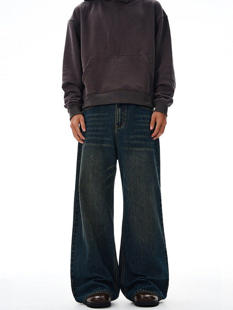 Liber Autumn Men's Pocket decoration Jeans