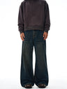 Liber Autumn Men's Pocket decoration Jeans