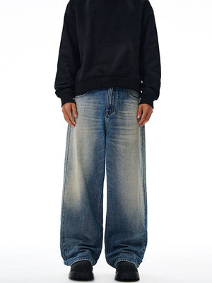 Liber Autumn Men's Pocket decoration Jeans