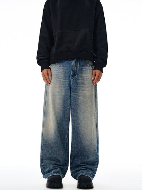 Liber Autumn Men's Pocket decoration Jeans