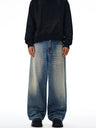 Liber Autumn Men's Pocket decoration Jeans