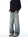 Liber Autumn Men's Pocket decoration Jeans