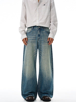 Liber Autumn Men's Pocket decoration Jeans