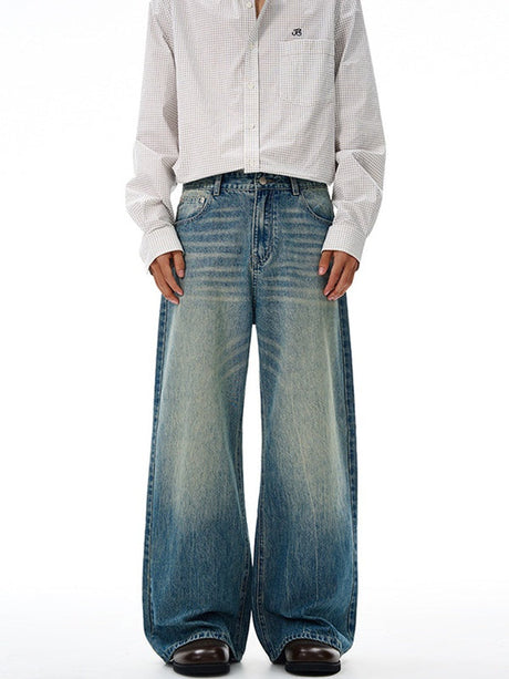 Liber Autumn Men's Pocket decoration Jeans
