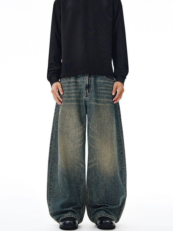 Distressed Washed Jeans