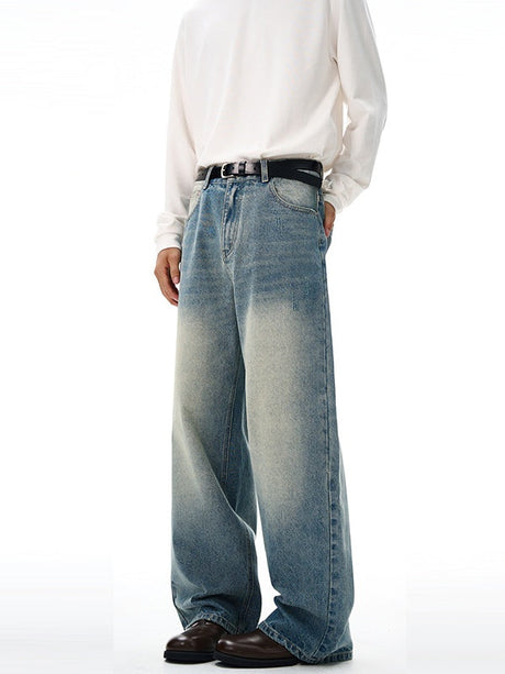 Liber Autumn Men's Pocket decoration Jeans