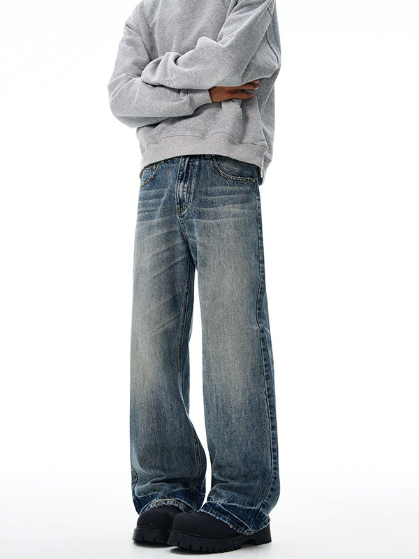 Liber Autumn Men's Pocket decoration Jeans
