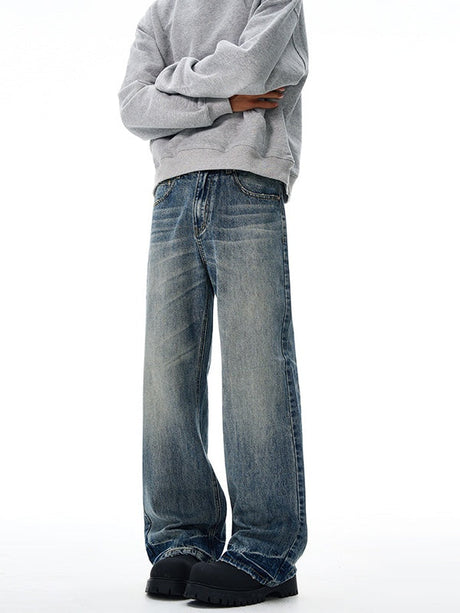 Liber Autumn Men's Pocket decoration Jeans