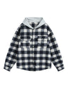 Liber Autumn Men's Pocket decoration Plaid Shirts