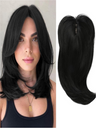 Invisible, Seamless, Long, Curly Wig With White Hair Covering
