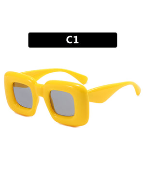 Irregular Full-rim Square Fashion Glasses