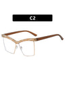 Leopard Print Full-frame Square Fashion Glasses