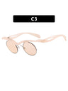 Half-rimmed Round Sunglasses