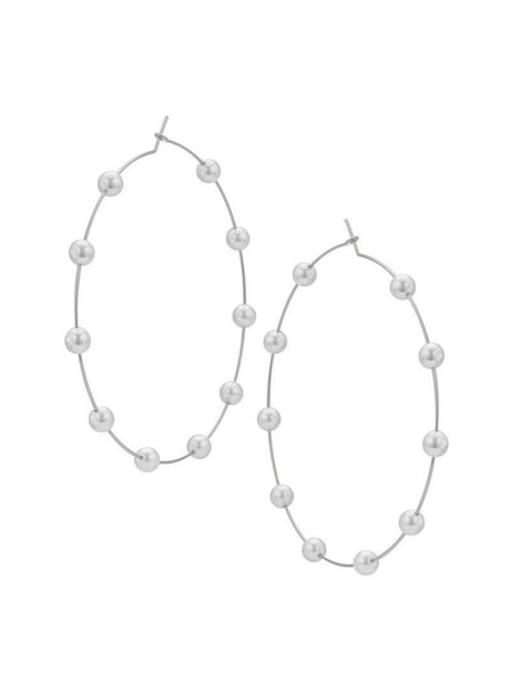 Exaggerated And Unique Round Pearl Earrings
