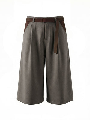 Cleanfit Patchwork 7 Points Dress Pants Shorts