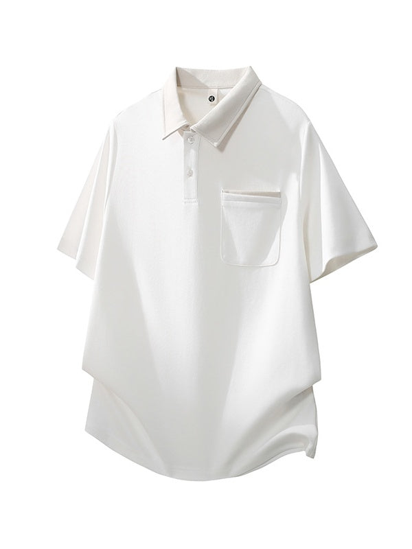 Color-blocked Leisure Polo Shirt
