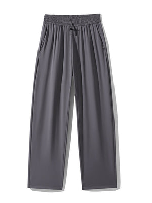 Cool Feeling Lightweight Loose-fit Straight-fit Dress Pants Pants