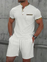 Solid Color Leisure 2-piece Sets Set