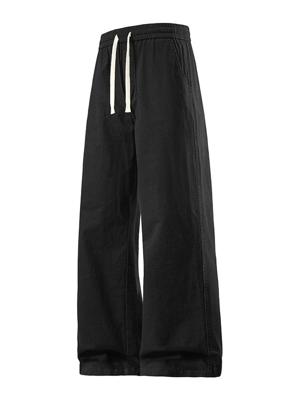 Washing Straight Wide-leg Jeans