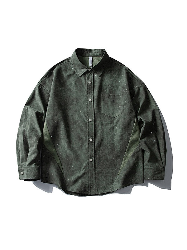 Design Tie-dye Long-sleeved Shirt