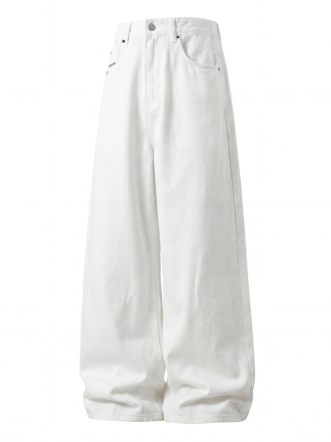 Retro Color-blocked Loose-fit Straight-fit Jeans