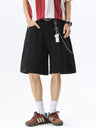 Washed Patchwork Five Points Denim Shorts