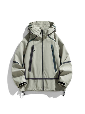 Outdoor Laser Reflective Windproof Water Proof Slim Hooded Windproof Jacket