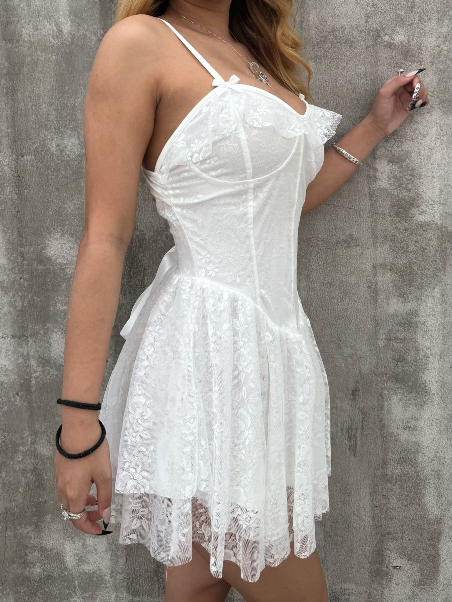 Lace Ruffle Sexy Mini&Short Dresses