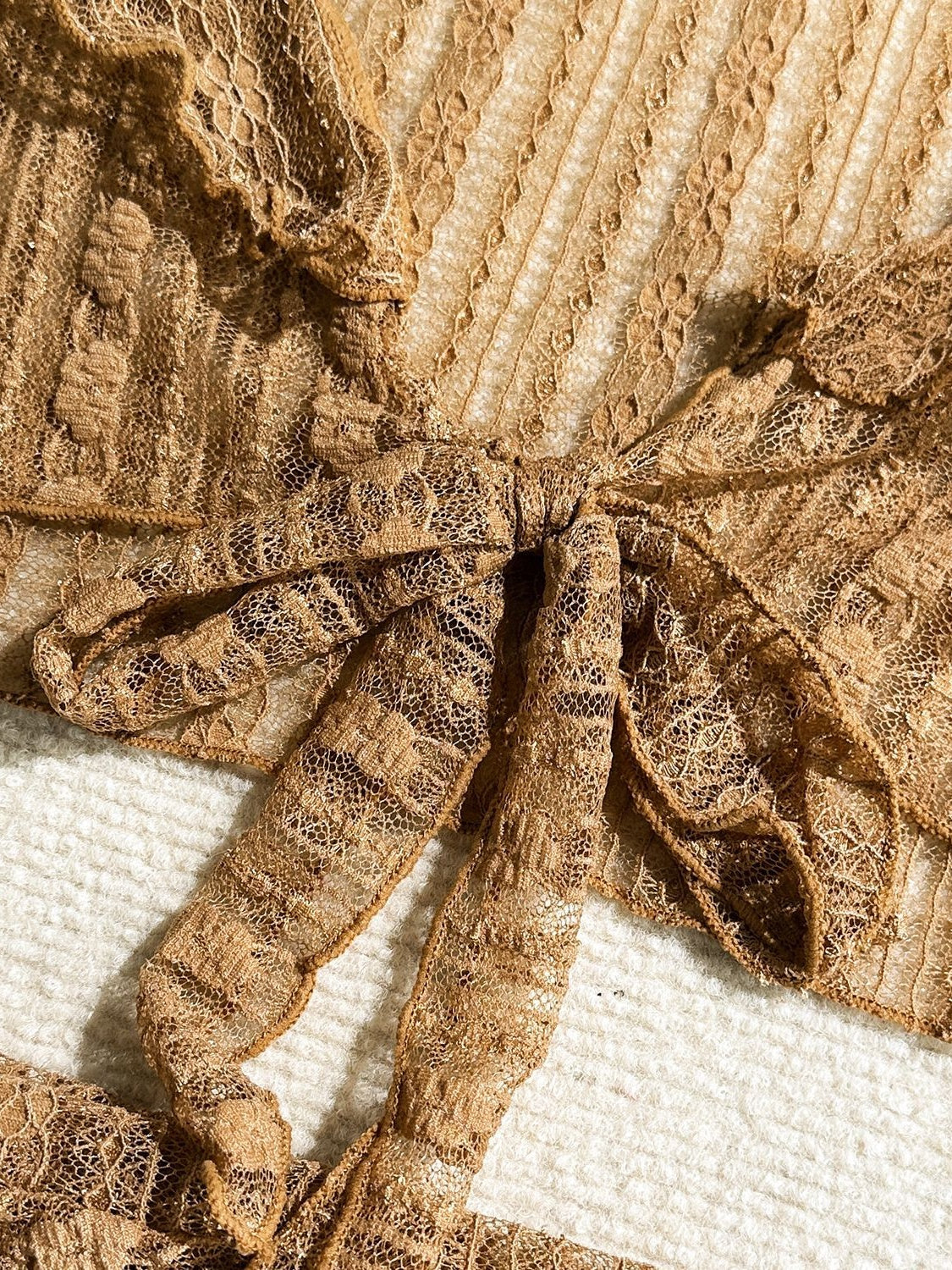 Sexy Lace Mesh Swimsuit Bikini Four-piece Set