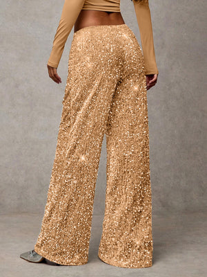 Drawstring Slimming Stretch Straight Leg Trousers