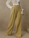 Slimming And Casual Drape Loose High Waist Straight Wide Leg Pants