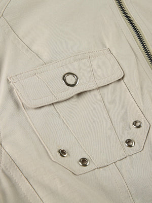Liber Autumn Women's Pocket Zipper Jackets