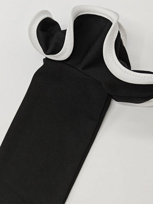 Liber Autumn Women's Ruffle Solid Color Mini&Short Dresses