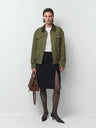 Zipper Pocket Solid Color Jackets