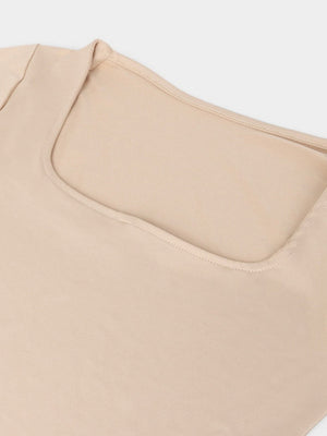 Slim Fit U-neck Long Sleeve Slimming Bodysuit