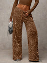 Drawstring Slimming Stretch Straight Leg Trousers
